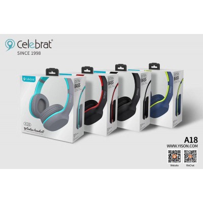 Навушники CELEBRAT Bluetooth A18