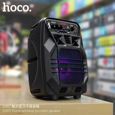 Акустика-караоке HOCO Force wireless portatble speaker DS07 |BT4.2, TF/USB|