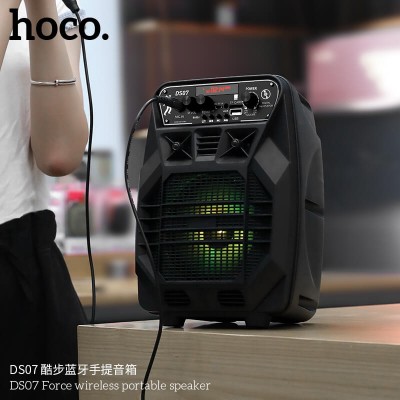 Акустика-караоке HOCO Force wireless portatble speaker DS07 |BT4.2, TF/USB|
