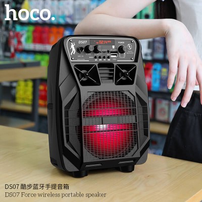 Акустика-караоке HOCO Force wireless portatble speaker DS07 |BT4.2, TF/USB|