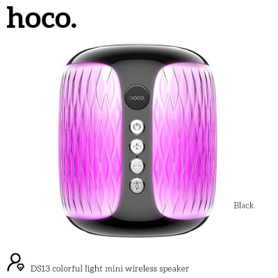 Акустика Hoco colorful light Mini wireless speaker DS13 |BT5.0, TF/USB/AUX/FM|