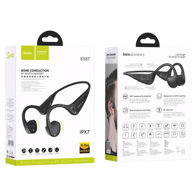 Навушники Bluetooth Hoco Cool sound bone conduction BT headset ES57 IPX7 Hi-Res |BT5.0, 4.5Hours|