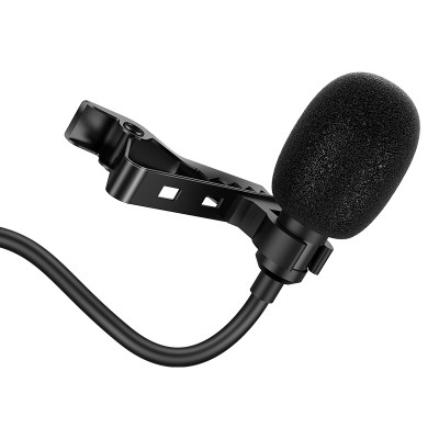 Мікрофон HOCO Desired wired mini Clip microphone DI02 |AUX, 2M|