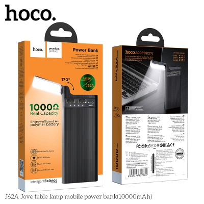 УМБ HOCO Jove table lamp mobile power bank J62A 10000mAh |2USB/Type-C, 2A|