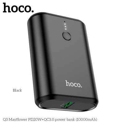 УМБ HOCO Mayflower power bank Q3 10000mah |1USB/1Type-C, 3A/20W, PD/QC|