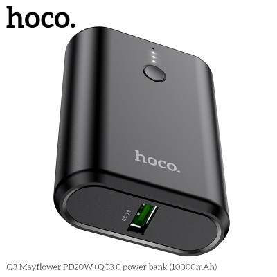 УМБ HOCO Mayflower power bank Q3 10000mah |1USB/1Type-C, 3A/20W, PD/QC|