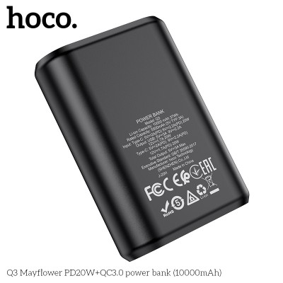 УМБ HOCO Mayflower power bank Q3 10000mah |1USB/1Type-C, 3A/20W, PD/QC|