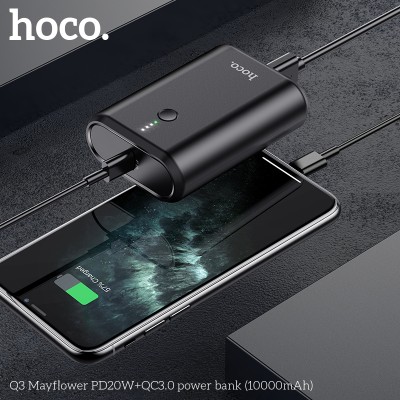 УМБ HOCO Mayflower power bank Q3 10000mah |1USB/1Type-C, 3A/20W, PD/QC|