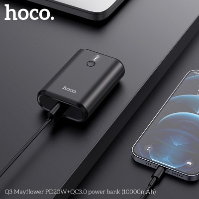 УМБ HOCO Mayflower power bank Q3 10000mah |1USB/1Type-C, 3A/20W, PD/QC|