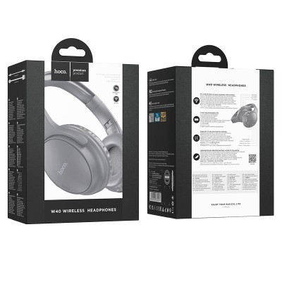 Навушники HOCO Mighty BT headphones W40 |BT5.3, 7H, AUX/TF Card, Type-C|