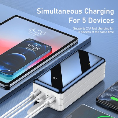 УМБ REMAX Hunergy Series 22.5 W LED Fast Charging 60000MAH RPP-173 |4USB/1Type-C/1Lightning, PD/QC, 18W, 3A|