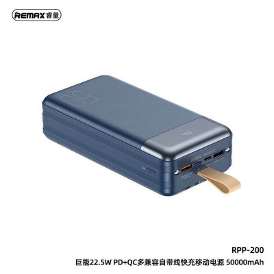 УМБ REMAX Hunergy Series 22.5 W LED Power Bank 30000mAh RPP-199 |2USB/1Type-C, PD/QC, 20W, 3A|