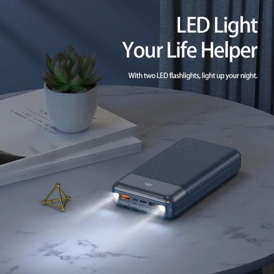УМБ REMAX Hunergy Series 22.5 W LED Power Bank 30000mAh RPP-199 |2USB/1Type-C, PD/QC, 20W, 3A|