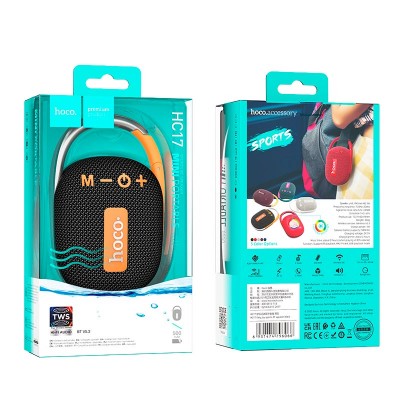 Акустика Hoco Easy joy sports BT speaker HC17 |BT5.3, TWS, FM/TF/USB, 2h|