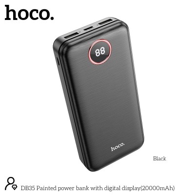 УМБ HOCO Painted power bank with digital display DB35 20000mAh |2USB/Type-C, 2.1A|