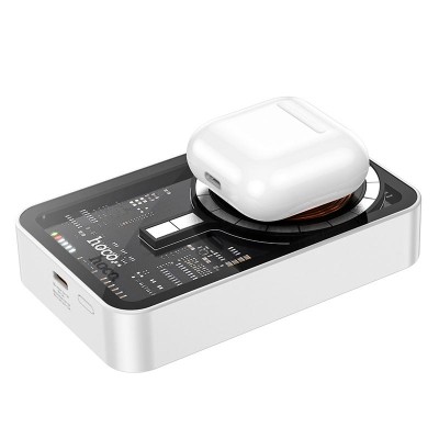 УМБ HOCO Transparent discovery edition magnetic fast charge power bank Q10A 10000mAh |Type-C, 3A/20W, QC/PD|