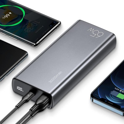 УМБ USAMS Digital Display Fast Charging US-CD165 PB59 30000mAh |2USB/1Type-C, 65W/3A, PD/QC|
