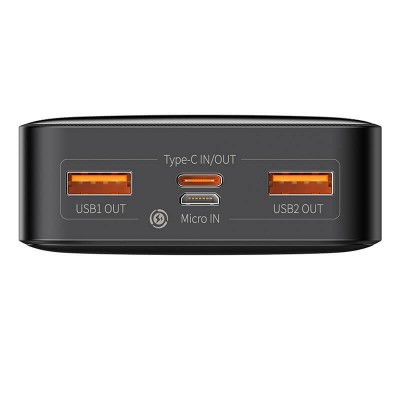 УМБ BASEUS Bipow Digital Display Power bank 20000mAh |2USB/1Type-C, PD/QC, 20W, 3A| (PPDML-M02)