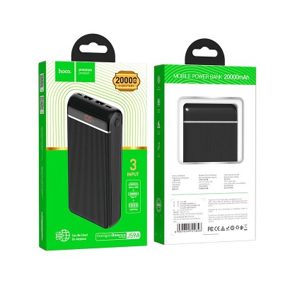 УМБ HOCO with Display Famous 20000mAh J59A |2USB/Type-C/Lightning, 2A|