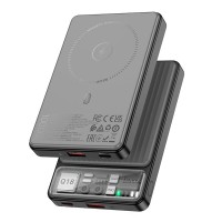 УМБ HOCO Tourer power bank with magnetic fast charging Q18 10000mah |Type-C/1USB, QC/PD, 22,5W/3A|