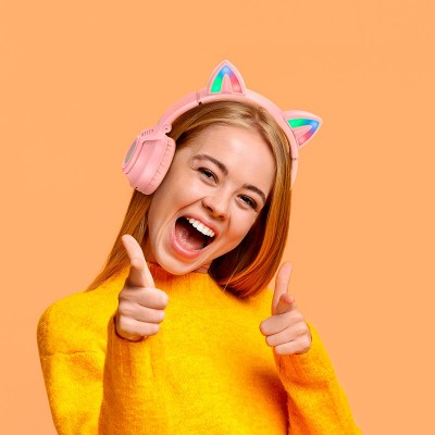 Навушники Borofone Cat ear BT headphones BO18 |BT5.0, AUX/TF, 7h|
