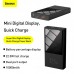 УМБ Baseus Super mini digital Display power bank 10000mAh |1USB/1Type-C, PD/QC,5A, 22.5W| (PPMN-A02)