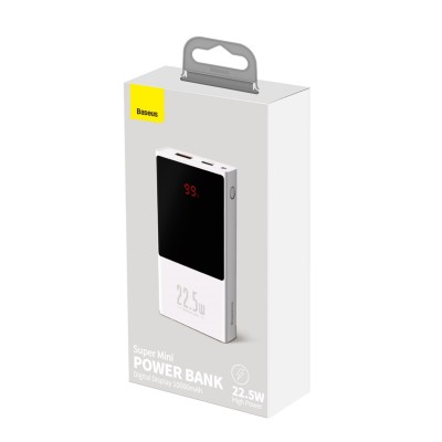УМБ Baseus Super mini digital Display power bank 10000mAh |1USB/1Type-C, PD/QC,5A, 22.5W| (PPMN-A02)