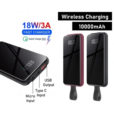 УМБ REMAX wireless charger Tangee Series RPP - 105 10000mAh |1USB/1Type-C, QC/PD,  3A|