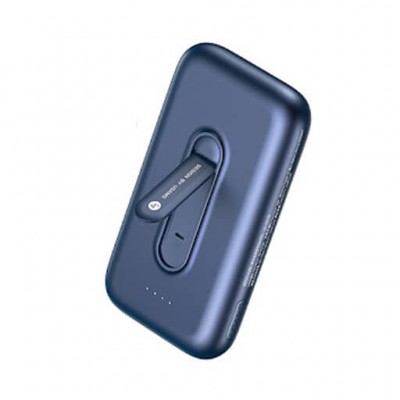 УМБ USAMS Wireless Charging Single USB With Phone Holder US-CD136 PB51 4000mAh |1USB/1Type-C, 2A, 5W Qi|