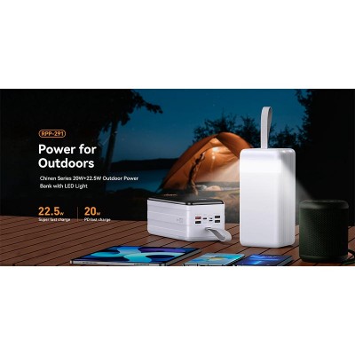 УМБ REMAX Chinen Series RPP - 291 80000mAh |3USB/Type-C/Lightning, PD/QC, 20W/3A|