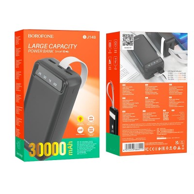 УМБ BOROFONE Freeway Power bank 30000mAh BJ14B |2USB/Type-C, 2.1A|