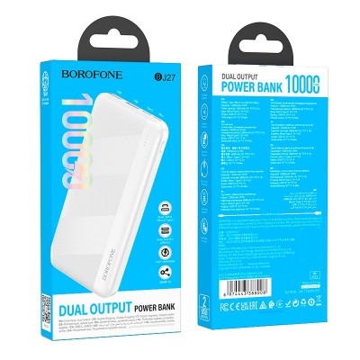 УМБ BOROFONE Pindar power bank 10000mAh BJ27 |2USB/Type-C, 2.1A|
