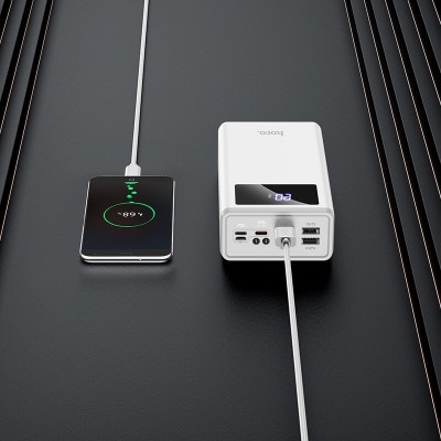 УМБ HOCO Outstanding fully compatible power bank J78A 40000mAh |4USB/Type-C/Lightning, PD/QC, 22.5W, 5A|