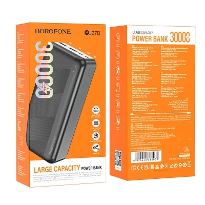 УМБ BOROFONE Pindar power bank BJ27B 30000mAh |2USB/Type-C, 2.1A|