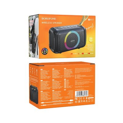 Акустика BOROFONE Cool Sports BT speaker BR17 |BT5.1, TWS, AUX, FM, TF, USB, 4Hours, 5W|