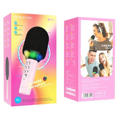 Караоке мікрофон BOROFONE Elf karaoke microphone BFK2 |BT5.0, AUX/TF, A2DP, 6h|