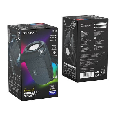 Акустика BOROFONE Horizon sports wireless speaker IPX5 BR4 |BT5.0, TWS AUX, FM, TF, USB|