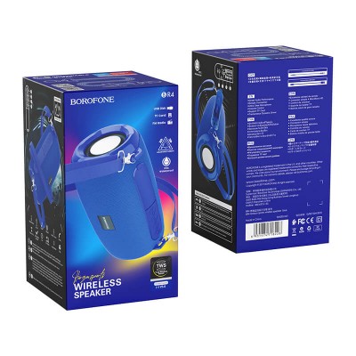 Акустика BOROFONE Horizon sports wireless speaker IPX5 BR4 |BT5.0, TWS AUX, FM, TF, USB|