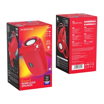 Акустика BOROFONE Horizon sports wireless speaker IPX5 BR4 |BT5.0, TWS AUX, FM, TF, USB|