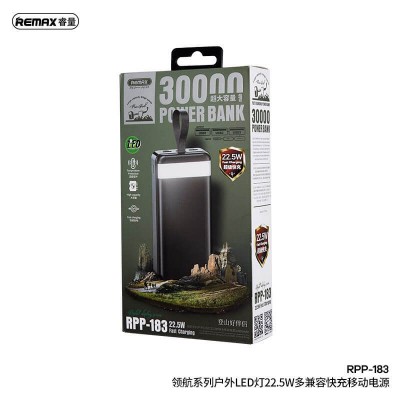 УМБ REMAX Leader Series Multi-Power Bank 30000mAh RPP-183 |3USB/Type-C/Lightning, 2.1A, 22.5W|