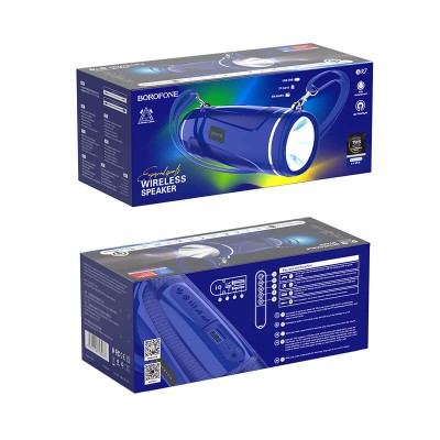 Акустика BOROFONE Empyreal sports wireless speaker IPX5 BR7 |BT5.0, TWS AUX, FM, TF, USB|