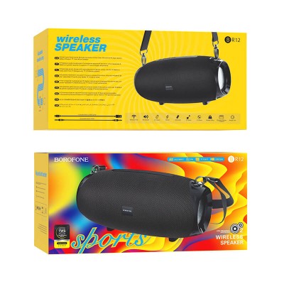 Акустика BOROFONE Amplio sports wireless speaker BR12 |2.5Hours, TWS, BT5.0, AUX, FM, TF, USB, 1200mAh|