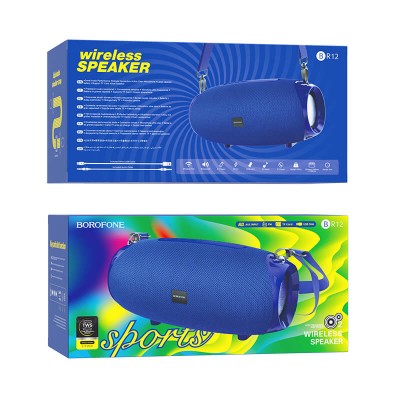 Акустика BOROFONE Amplio sports wireless speaker BR12 |2.5Hours, TWS, BT5.0, AUX, FM, TF, USB, 1200mAh|
