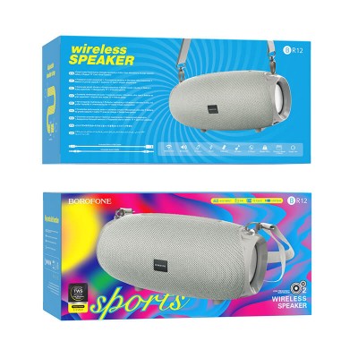 Акустика BOROFONE Amplio sports wireless speaker BR12 |2.5Hours, TWS, BT5.0, AUX, FM, TF, USB, 1200mAh|