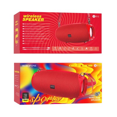 Акустика BOROFONE Amplio sports wireless speaker BR12 |2.5Hours, TWS, BT5.0, AUX, FM, TF, USB, 1200mAh|