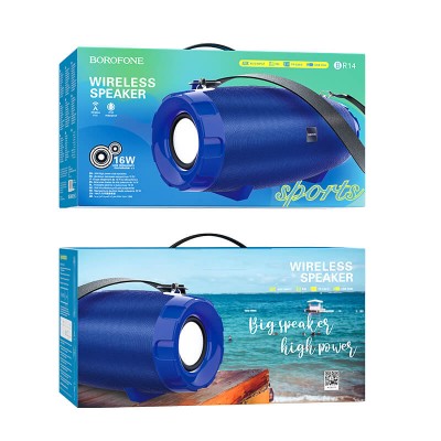 Акустика BOROFONE Coolant sports BT speaker IPX5 BR14 |2x16W, BT5.0, AUX, FM, TF, USB|