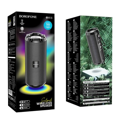 Акустика BOROFONE Smart sports BT speaker IPX5 BR15 |TWS, BT5.0, AUX, FM, TF, USB|