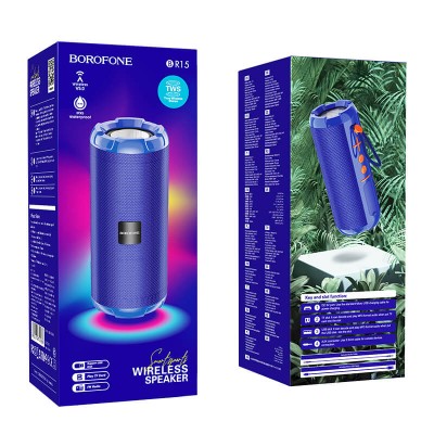Акустика BOROFONE Smart sports BT speaker IPX5 BR15 |TWS, BT5.0, AUX, FM, TF, USB|