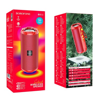 Акустика BOROFONE Smart sports BT speaker IPX5 BR15 |TWS, BT5.0, AUX, FM, TF, USB|