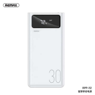 УМБ REMAX mengine Series Power Bank 30000mAh RPP-112 |4USB/Type-C/Lightning, 2.1A|